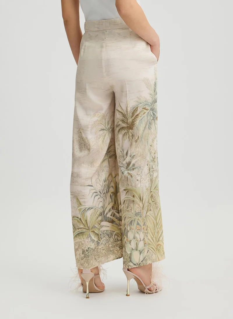 ليو جو بنطلون بالازو مطبوع