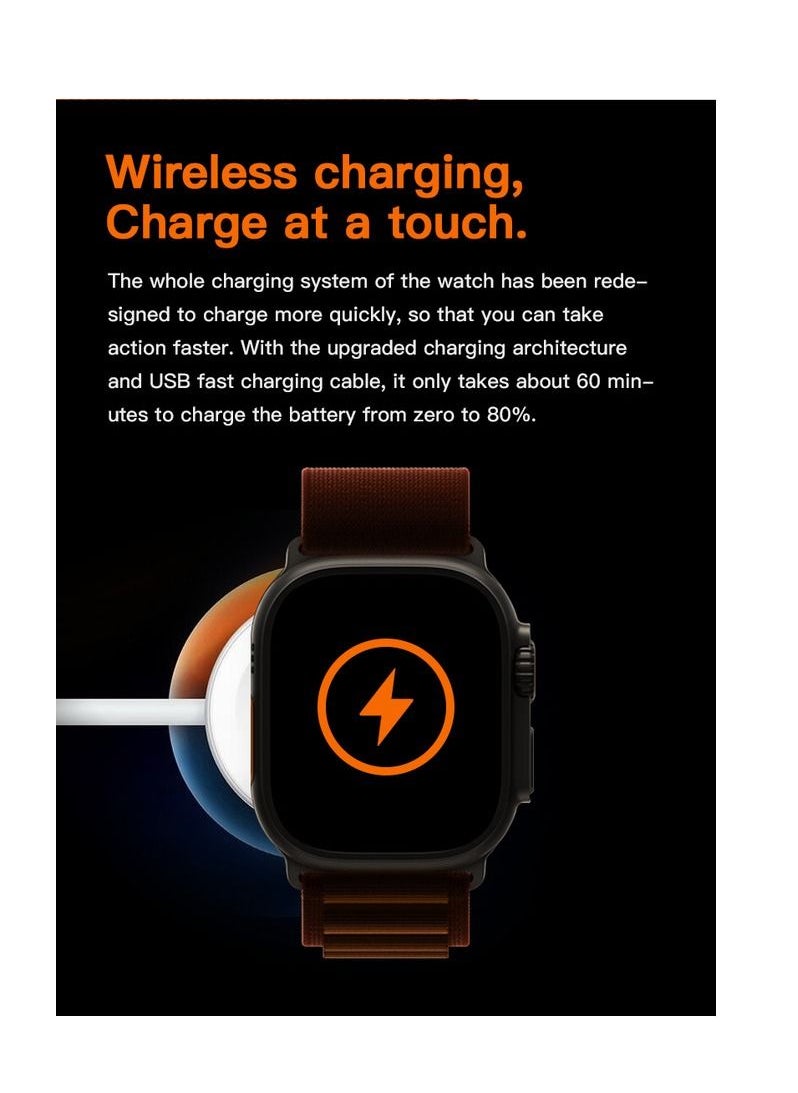 AROAQ - T900 Ultra Wireless Charging Smart Watch - Image 1