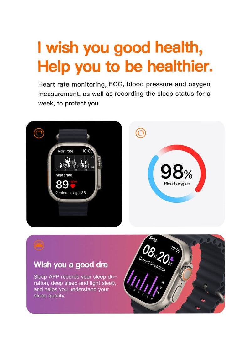 AROAQ - T900 Ultra Wireless Charging Smart Watch - Image 1
