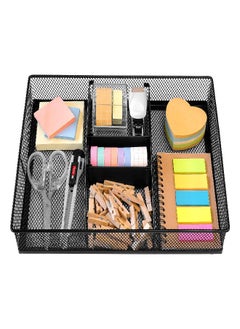 CAXXA Mesh 3 Slot Desk Drawer Organizer with Two Adjustable Dividers - Black - pzsku/ZED6CE788EF0736AC3C70Z/45/_/1692874958/2725f9db-fdec-4963-9161-7fb0cfa66da0