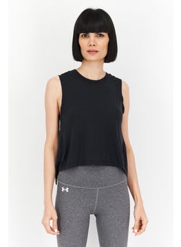 UNDER ARMOUR Women Sportswear Fit Training Tank Top, Black  - Image 1