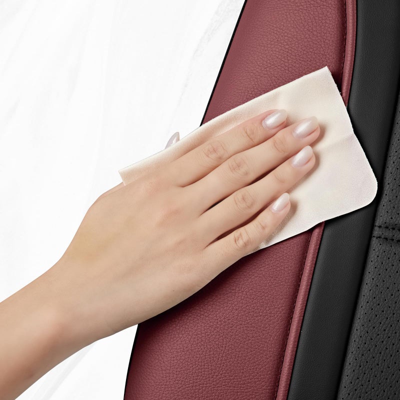 Road Comforts Leather Seat Covers, Breathable Car Seat Covers Full Set for Men,Airbag Compatible, Automotive Seat Covers Set Universal Fit Most Cars,Vans,Truck,SUV - Image 4