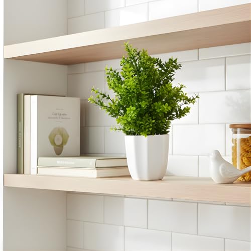 fancymart Plastic Artificial Plant Gardenia Leaves in Pot Perfect Potted Decoration for Home Living Room & Office Spaces Height - 30cm, Green - Image 1