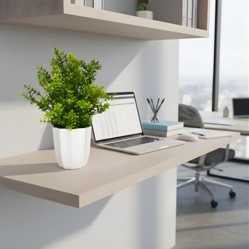 fancymart Plastic Artificial Plant Gardenia Leaves in Pot Perfect Potted Decoration for Home Living Room & Office Spaces Height - 30cm, Green - Image 4