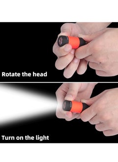 AROAQ Mini Keychain Flashlight, Usb Torch Rechargeable Colorful Led Flashlight, Portable Bright Flashlight Keychain, High-powered Keychain Lamp With Hook For Camping, (Black)  - Image 3