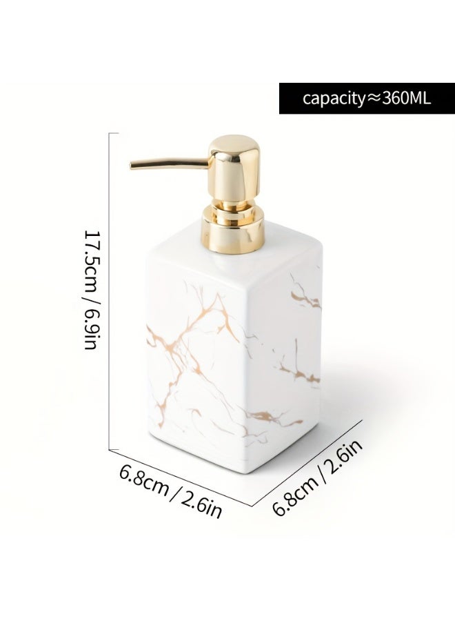 FUKE 360ml Soap Dispenser Elegant Refillable Perfect for Hotel & Bathroom Decor - Image 3