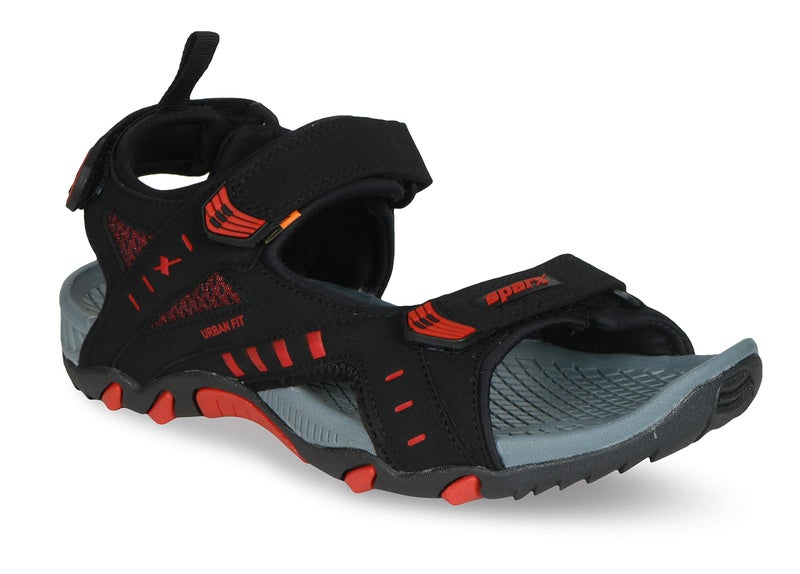 SPARX Men's Black Red Outdoor Sandals-10 UK (SS0485G_BKRD0010) - Image 1