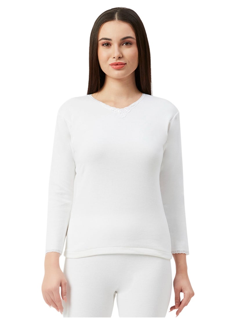 BYC GIRLS INNER FULL BODY THERMAL SET - WHITE  - Image 5