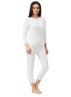 BYC GIRLS INNER FULL BODY THERMAL SET - WHITE  - Image 3