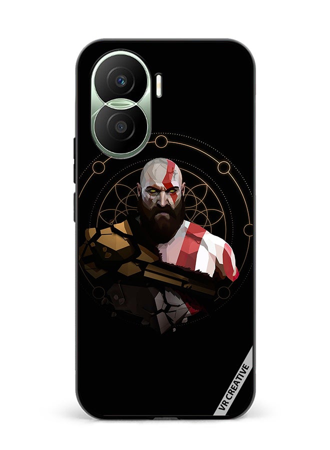 VR CREATIVE Protective Case Cover For Honor Play7T Pro God Of War, Kratos Design Multicolour - Image 1