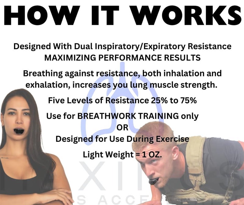 Maximus Fitness Accelerator | Breathing Trainer for Lungs Created & Studied by Experts | Lightweight 1oz Breathing Exercise Device for Improving Fitness & Strength | Trusted by Top Athletes - Image 2