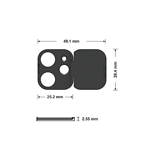 EYSOFT Phone Camera Lens Cover Compatible for iPhone 12 Mini,Camera Lens Protector to Protect Your Privacy and Security, Strong Adhesive,2 Pack - Image 5