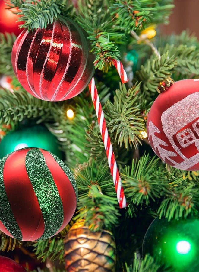 Christmas Ornaments Decorations for Tree Shatterproof Holiday Ornaments Set, 44 Pieces, Assorted Designs, Hanging Christmas Decorations for Tree  Wreath Garlands and Home Decor  - Image 5