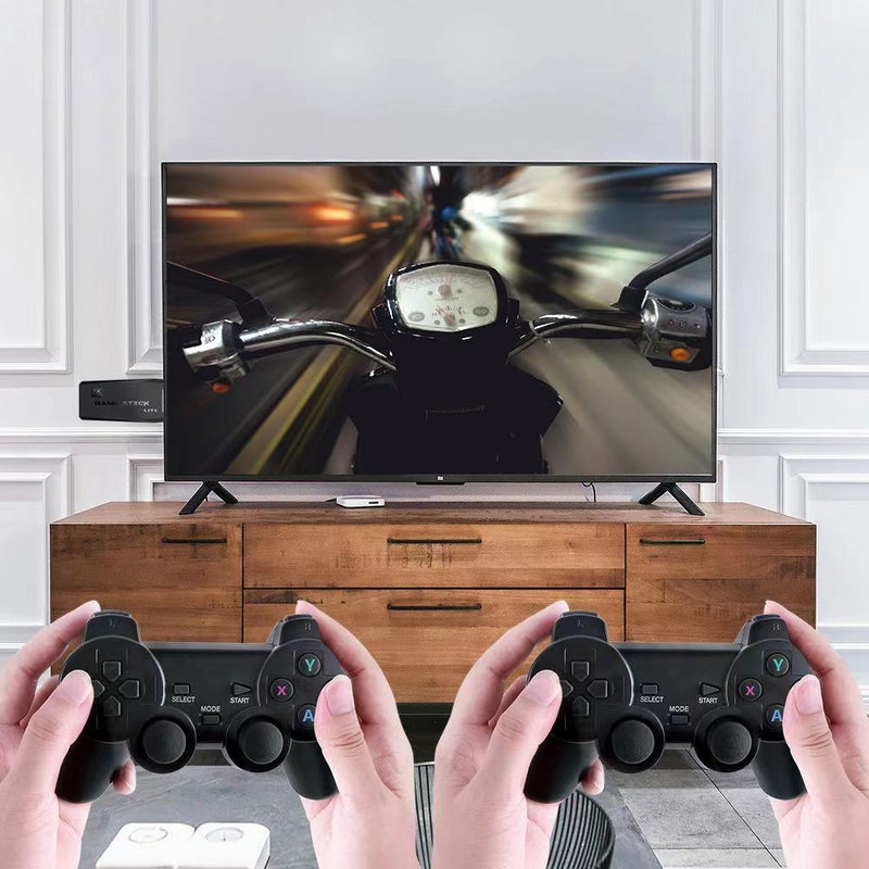 M8 Wireless Game Console 2.4G HD Arcade PS1 Home TV Mini Game Console U Bao Retro Game Console Wireless Gamepad Controller M8 32G (new package) - Image 3