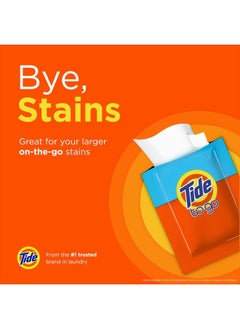 Tide Stain Remover for Clothes, Tide To Go Wipes, Instant Stain Remover for Clothes, Travel & Pocket Size, 10 Count (Pack of 2)  - Image 2
