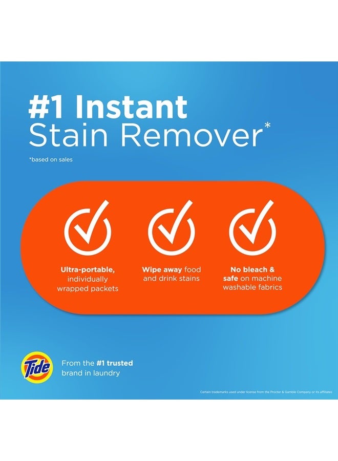 Tide Stain Remover for Clothes, Tide To Go Wipes, Instant Stain Remover for Clothes, Travel & Pocket Size, 10 Count (Pack of 2) - Image 5