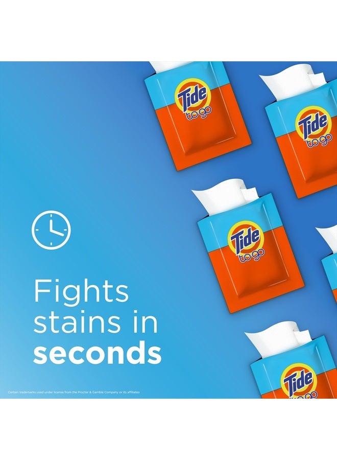 Tide Stain Remover for Clothes, Tide To Go Wipes, Instant Stain Remover for Clothes, Travel & Pocket Size, 10 Count (Pack of 2) - Image 4