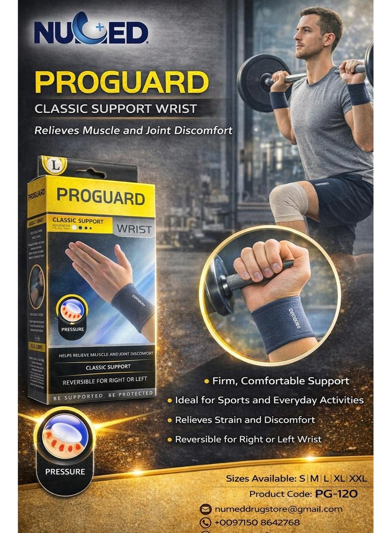PROGUARD Classic Nylon Wrist Support PG-120 Multiple Sizes - Image 1