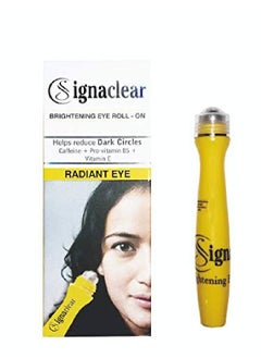 Signature SignaClear Eye Roll ON 12 ml with Caffeine + Pro Vitamin B5 + Vitamin E Helps to reduce Dark Circles Puffiness and Fine Lines  - Image 2