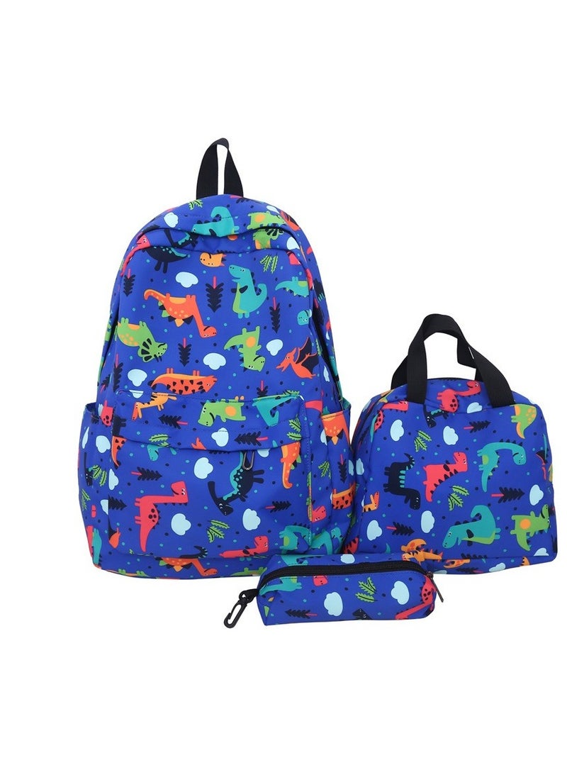 Taiahiro The fashionable printed schoolbag, paired with the same pen case and insulated rice bag, is more convenient and practical for both going to school and traveling.  - Image 1