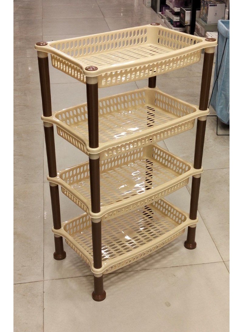 SimpleLife4U تربو مستطيل 4 دور  مصنوع من البلاستيك