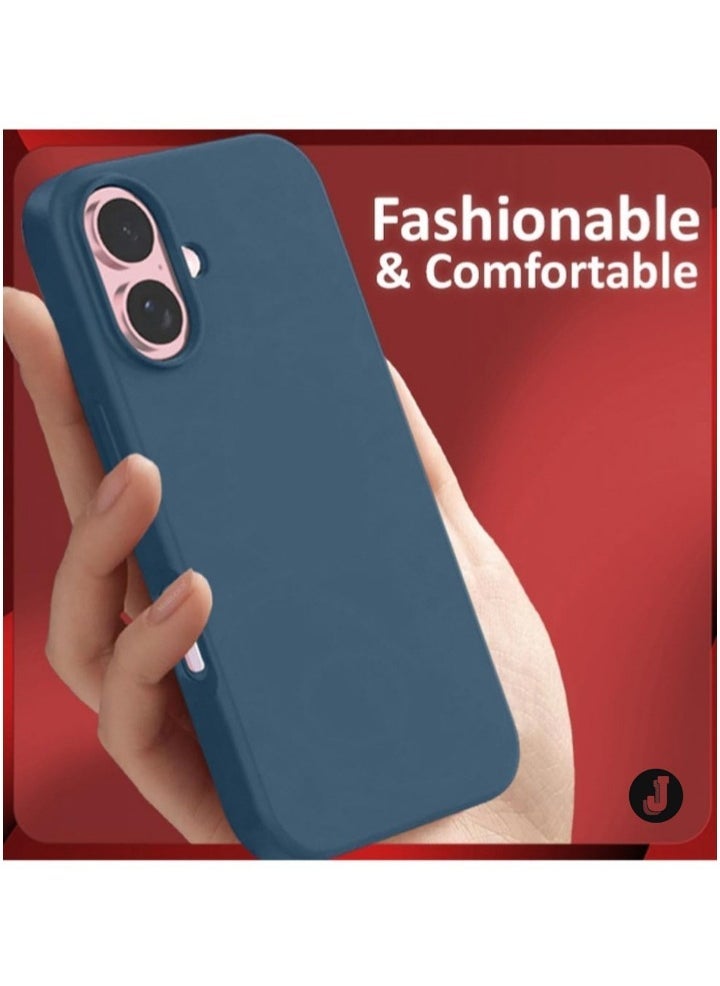 JAJEEK "New Liquid Silicone Case for iPhone 16 Plus – Ultra Slim Design, Soft Anti-Scratch Microfiber Lining & Drop Protection" - Image 5