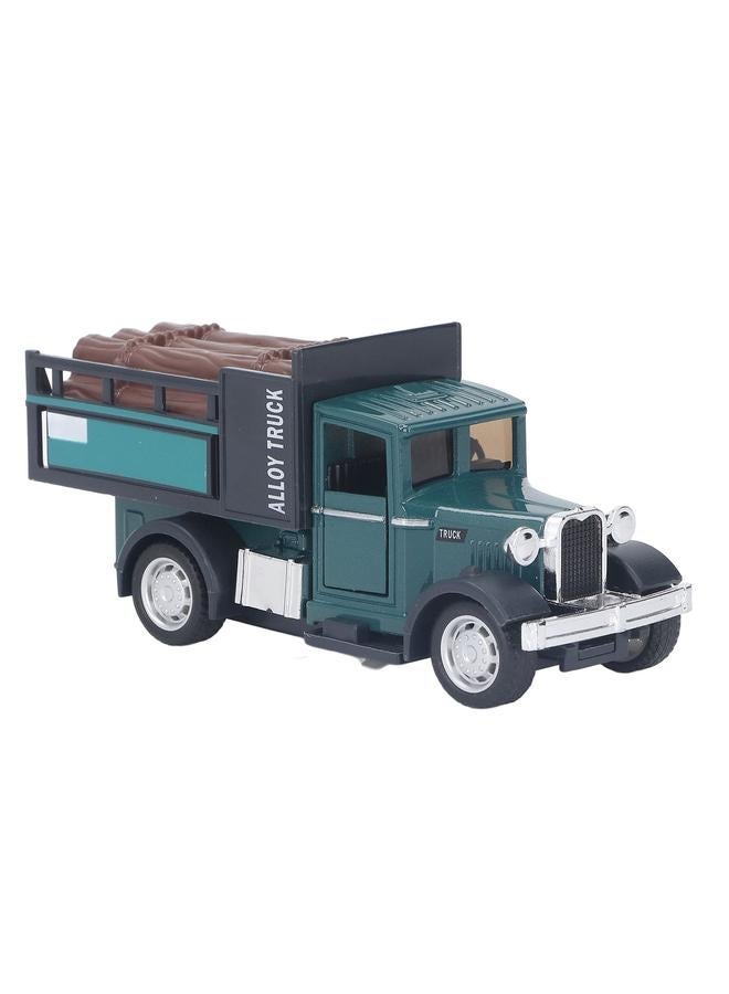إسكدنيا 1:32 Alloy Car Model Toy Sound Light Vintage Miniature Pull Back Transporter Type 2 - Image 1