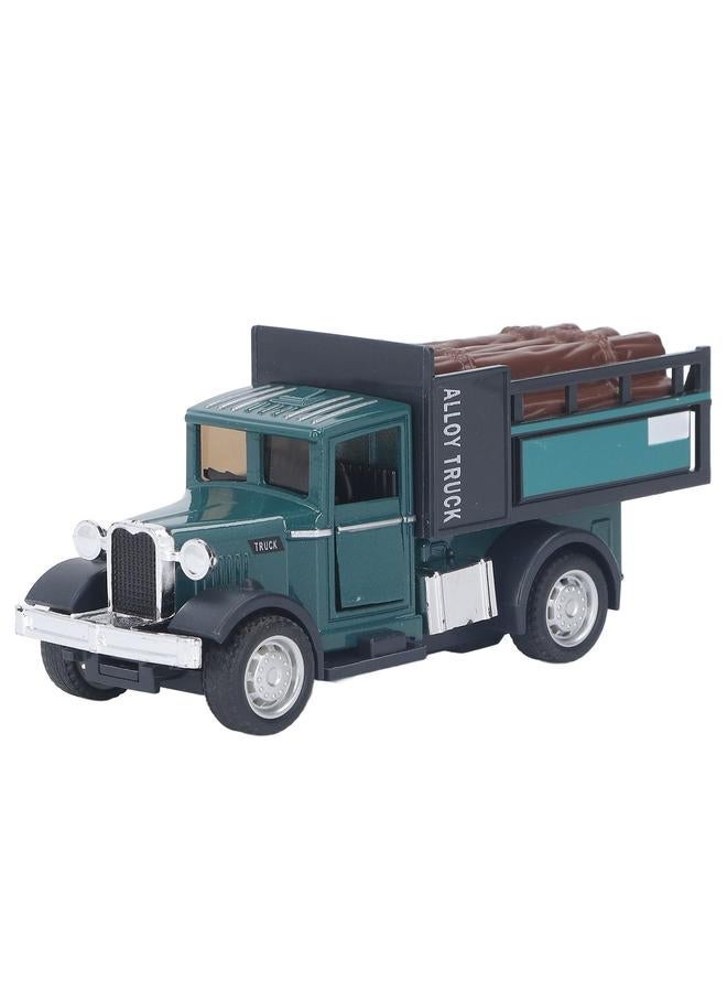 إسكدنيا 1:32 Alloy Car Model Toy Sound Light Vintage Miniature Pull Back Transporter Type 2 - Image 2