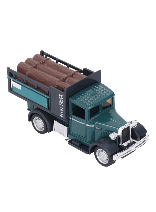 إسكدنيا 1:32 Alloy Car Model Toy Sound Light Vintage Miniature Pull Back Transporter Type 2 - Image 4