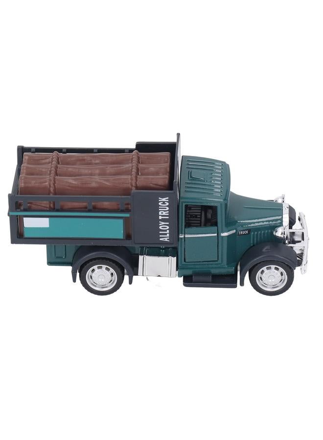 إسكدنيا 1:32 Alloy Car Model Toy Sound Light Vintage Miniature Pull Back Transporter Type 2 - Image 3