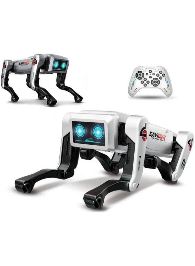 Smart remote-controlled robot dog toy with LED lights - Image 1