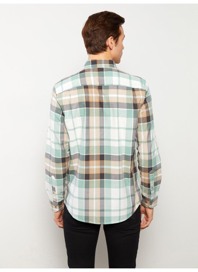 LC WAIKIKI - Regular Fit Long Sleeve Plaid Men's Shirt - Image 1