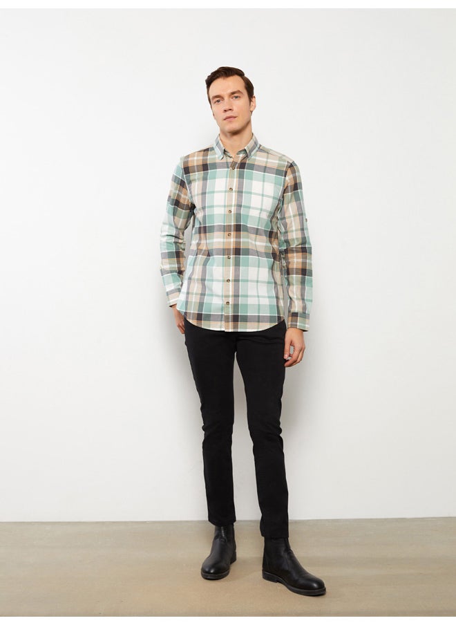 LC WAIKIKI - Regular Fit Long Sleeve Plaid Men's Shirt - Image 1