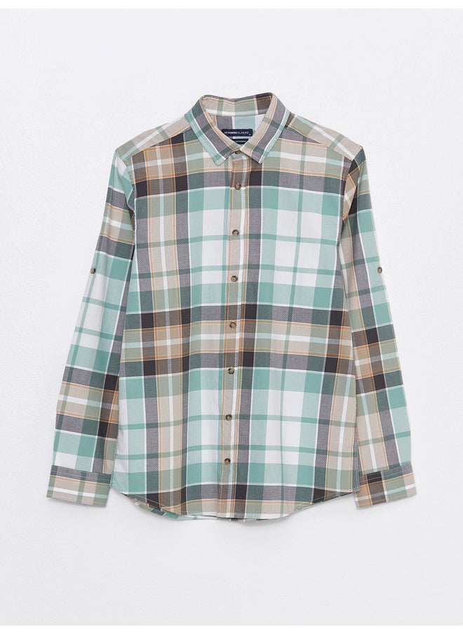 LC WAIKIKI - Regular Fit Long Sleeve Plaid Men's Shirt - Image 1