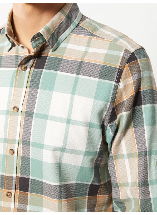 LC WAIKIKI - Regular Fit Long Sleeve Plaid Men's Shirt - Image 1
