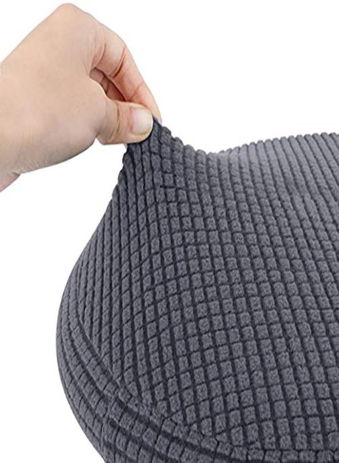 Non-Slip Round Bar Stool Seat Cover Chair Seat Cushion, Stretchable and Breathable, Fits 30-38cm Universal Club Salon Stools, Chair Slipcover for Chair Cover Protection - Image 3