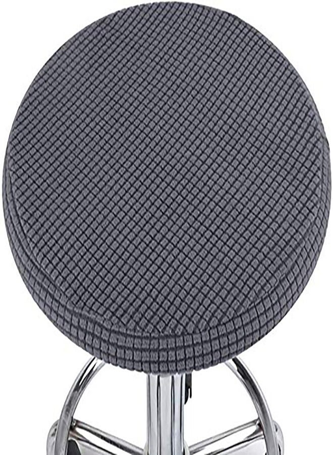 Non-Slip Round Bar Stool Seat Cover Chair Seat Cushion, Stretchable and Breathable, Fits 30-38cm Universal Club Salon Stools, Chair Slipcover for Chair Cover Protection - Image 5