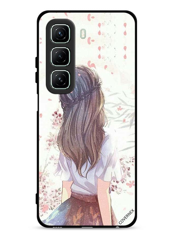 Covernex Infinix Hot 50 5G Protective Case Cover Cute Girl In Deep Thinking - Image 1
