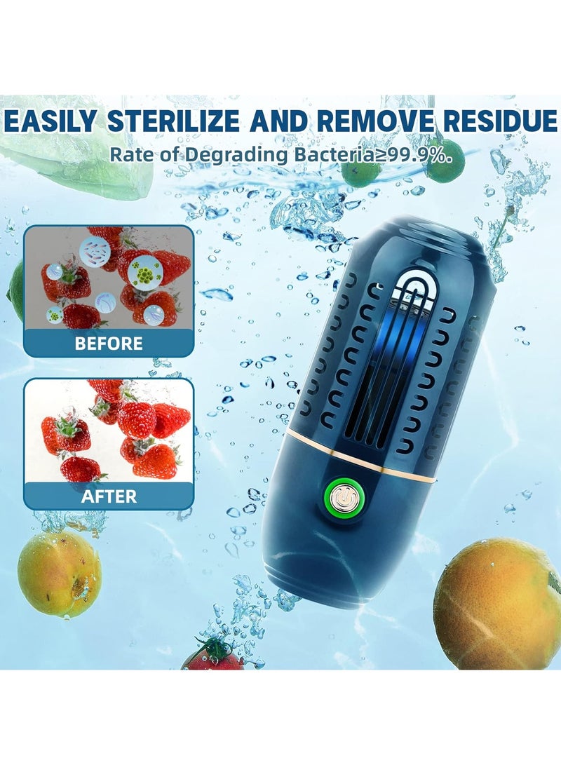 DubaiGallery USB Rechargeable Capsule-Type Fruit & Vegetable Washer - Perfect for Cleaning Meat & Purifying Water! - Image 2