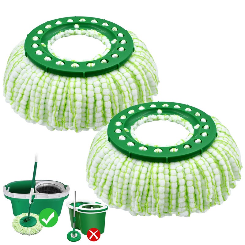 GFRED Tornado Spin Mop Head ONLY Compatible with ð—¡ð—²ð˜„ ð—Ÿð—¶ð—¯ð—ºð—®ð—» ð“ð¨ð«ð§ðšðð¨ ð—¦ð—½ð—¶ð—» ð— ð—¼ð—½ ð—¦ð˜†ð˜€ð˜ð—²ð—º, Washable & Reusable Libman Mop Head Replacement Refill for Tornado Mop (NOT for Old Version) - Image 1