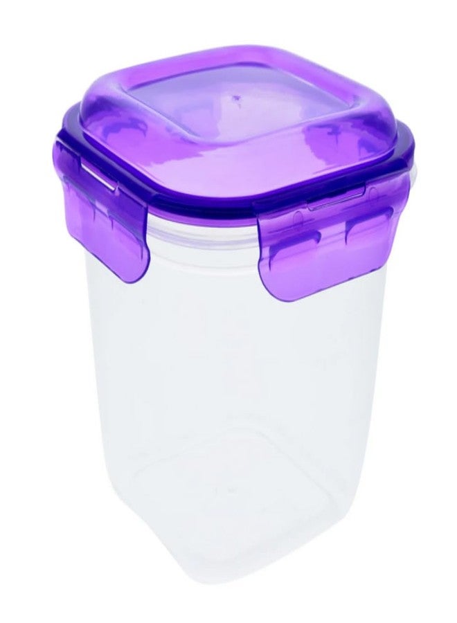 Surefresh Tall Square Plastic Containers with Clip-Lock Lids, Food Storage Containers, Deli, Slime, Soup, Meal Prep Containers 54 Oz | BPA Free | Leakproof | Easily Snap, Clear, 218466 - Image 2
