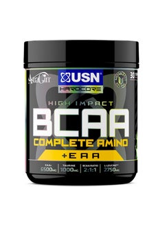 USN Hardcore High Impact BCAA Complete Amino Plus EAA Apple Flavour 400g