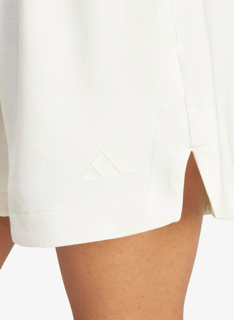 Adidas OWHITE Soft Lux Loose Shorts for Women | Best Price UAE