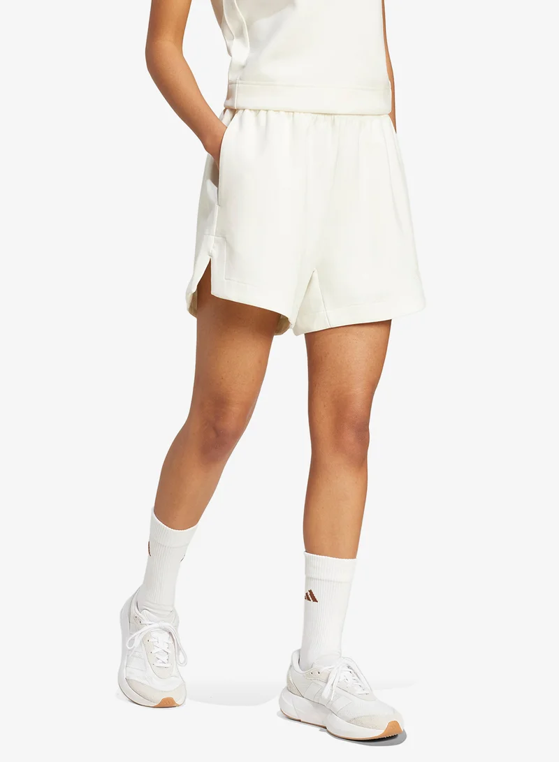 Adidas OWHITE Soft Lux Loose Shorts for Women | Best Price UAE