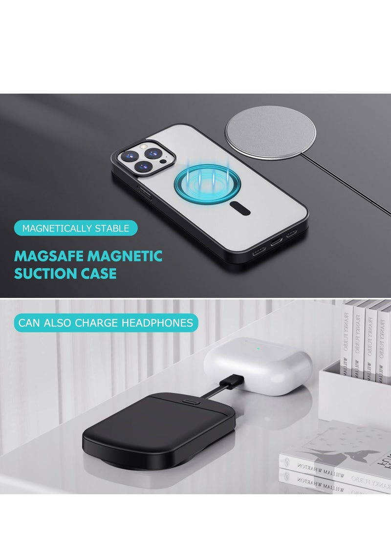 GULFLINK Wireless Magnetic Power Bank With Protection Case Cover 10000 mAh For iPhone 14 Pro Max Black - Image 3