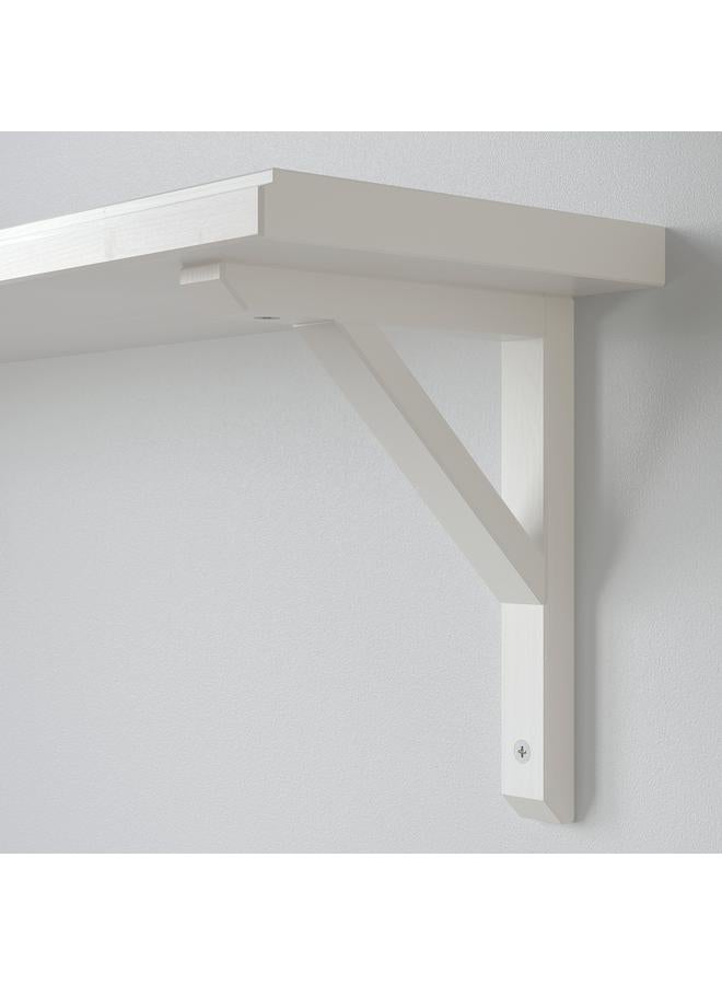 erorex Wall Shelf, White Stained Aspen, 80X20 Cm - Image 4