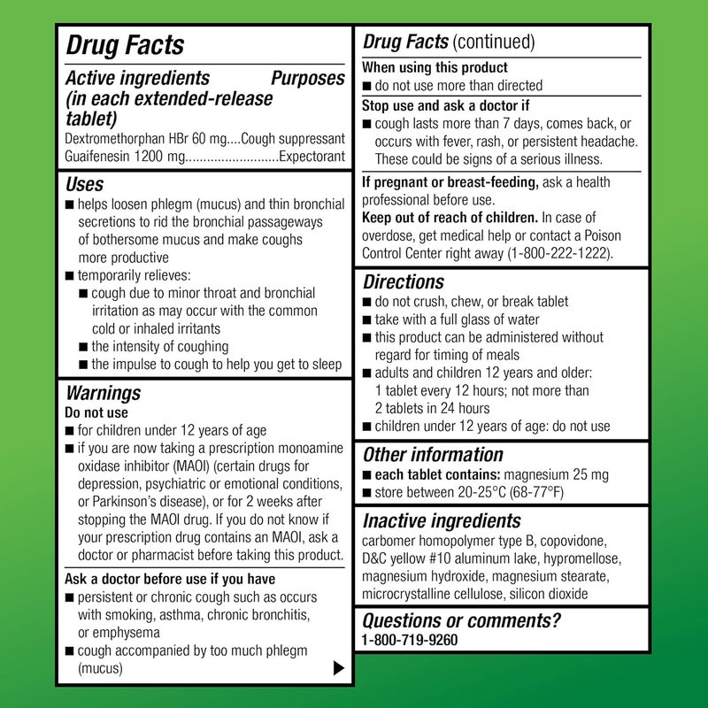 Care Maximum Strength Mucus DM Expectorant and Cough Suppressant 14 Tablets - Image 4
