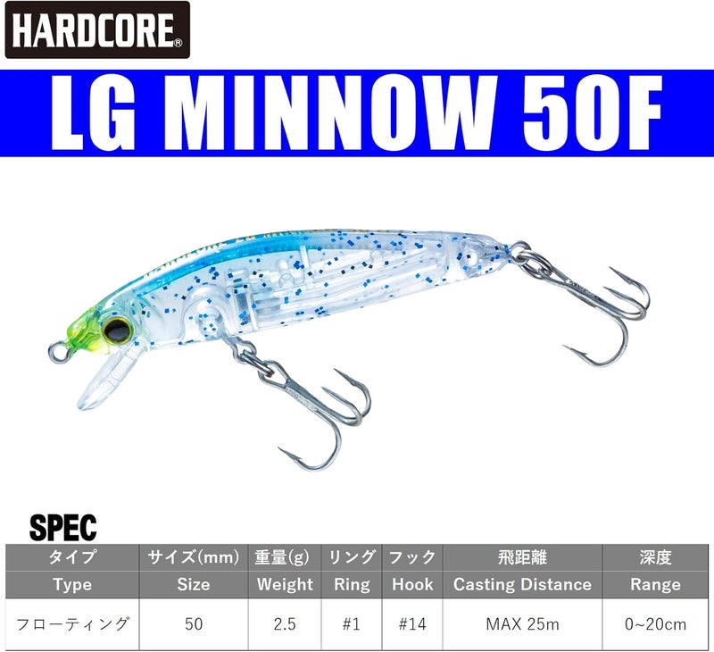 DUEL F1198-HBPC Blupin Candy Floating Minnow Lure - 2.0 inches (50 mm), 0.1 oz (2.5 g) - Image 5
