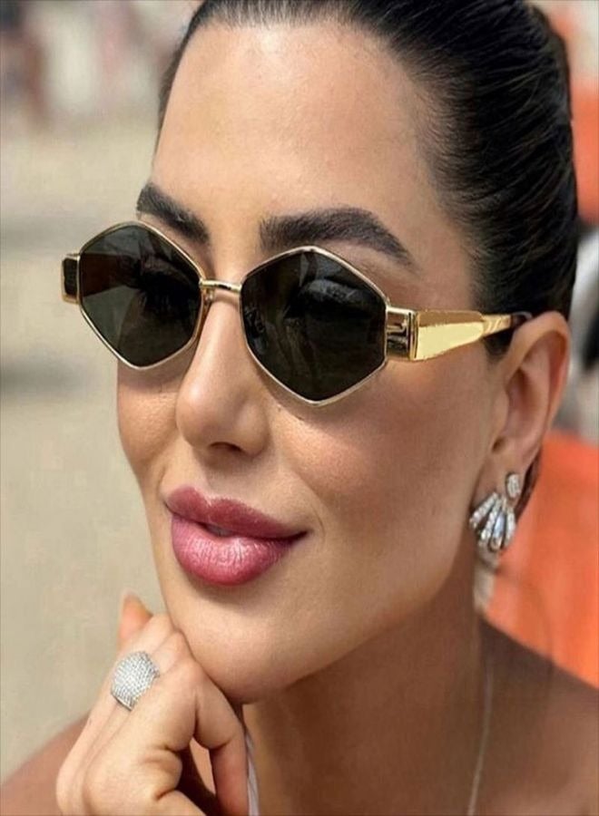 New Oval Sunglasses Hot Lenses Small Round Metal Fashion Sunglasses For Men & Women - Image 1
