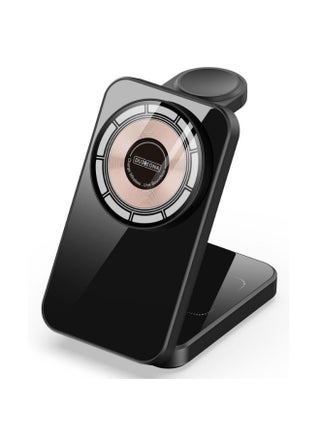 Duzzona W17 3in1 15W Wireless Charger Stand for MagSafe / Smart Watch / TWS Hedset Airpods Black - pzsku/ZED6E7497FDA3A3975B74Z/45/1749931643/d326587c-0d57-455a-84e5-c7d2ba4d553e